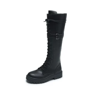Bottes À Lacet Femme