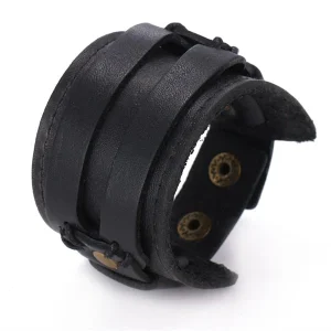 Bracelet Gothique Cuir