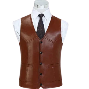 Gilet De Costume Homme Cuir Steampunk