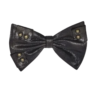 Nœud Papillon Cuir Noir