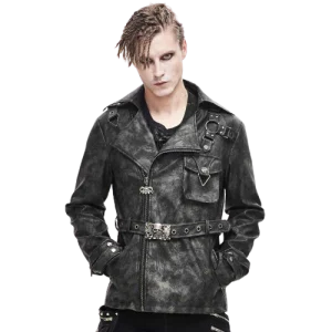 Veste Cuir Steampunk Homme