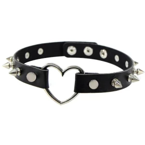 Collier Chocker Gothique Cœur