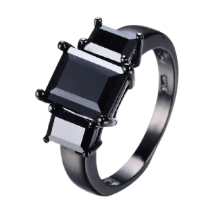 Bague Noire Femme
