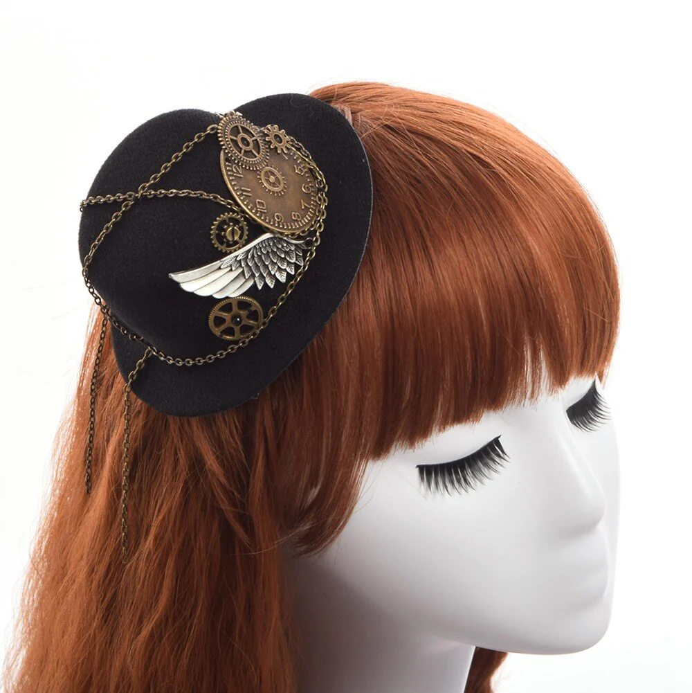 Chapeau Steampunk Engrenage Aillé – Image 2