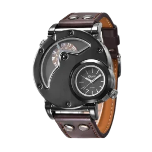 Montre Bracelet Steampunk  Double Fuseau
