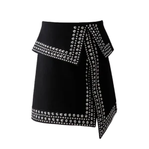 Jupe Steampunk Noire Courte