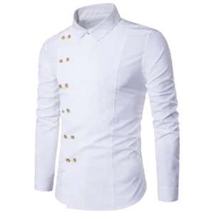 Chemise Steampunk Homme Blanche
