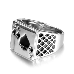 Bague Gothique Pour Homme en Argent