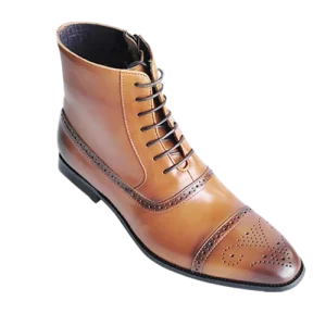 Bottines Homme Marron À Lacets
