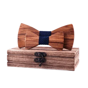Nœud Papillon Père Fils Bois