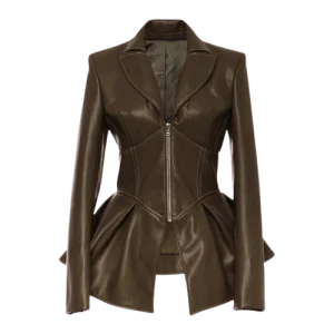 Veste En Cuir Victorienne