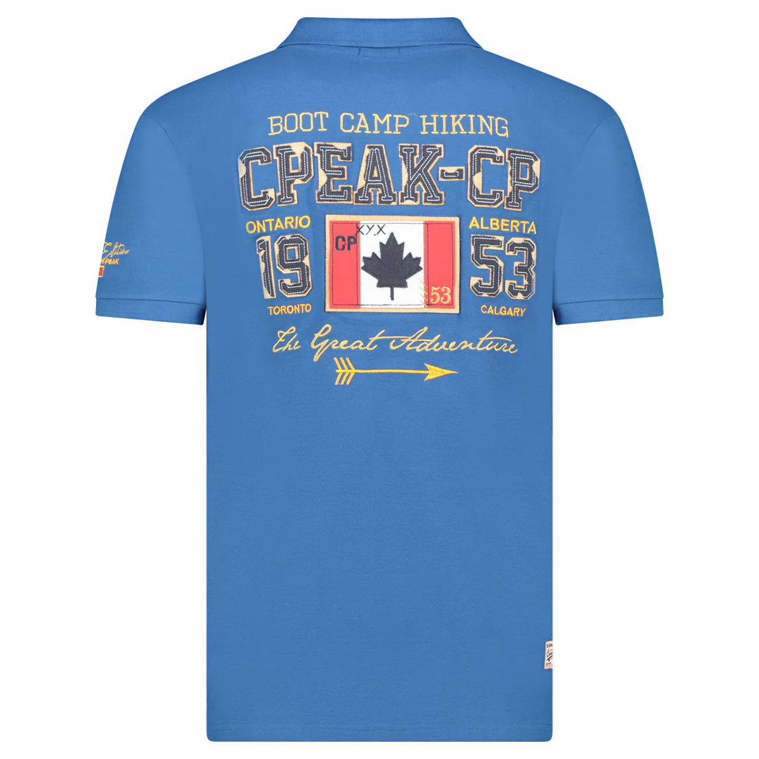 Canadian Peak KAPUCINEAK Homme - Polo Col Boutonné avec Broderies et Impressions Bleu – Image 4