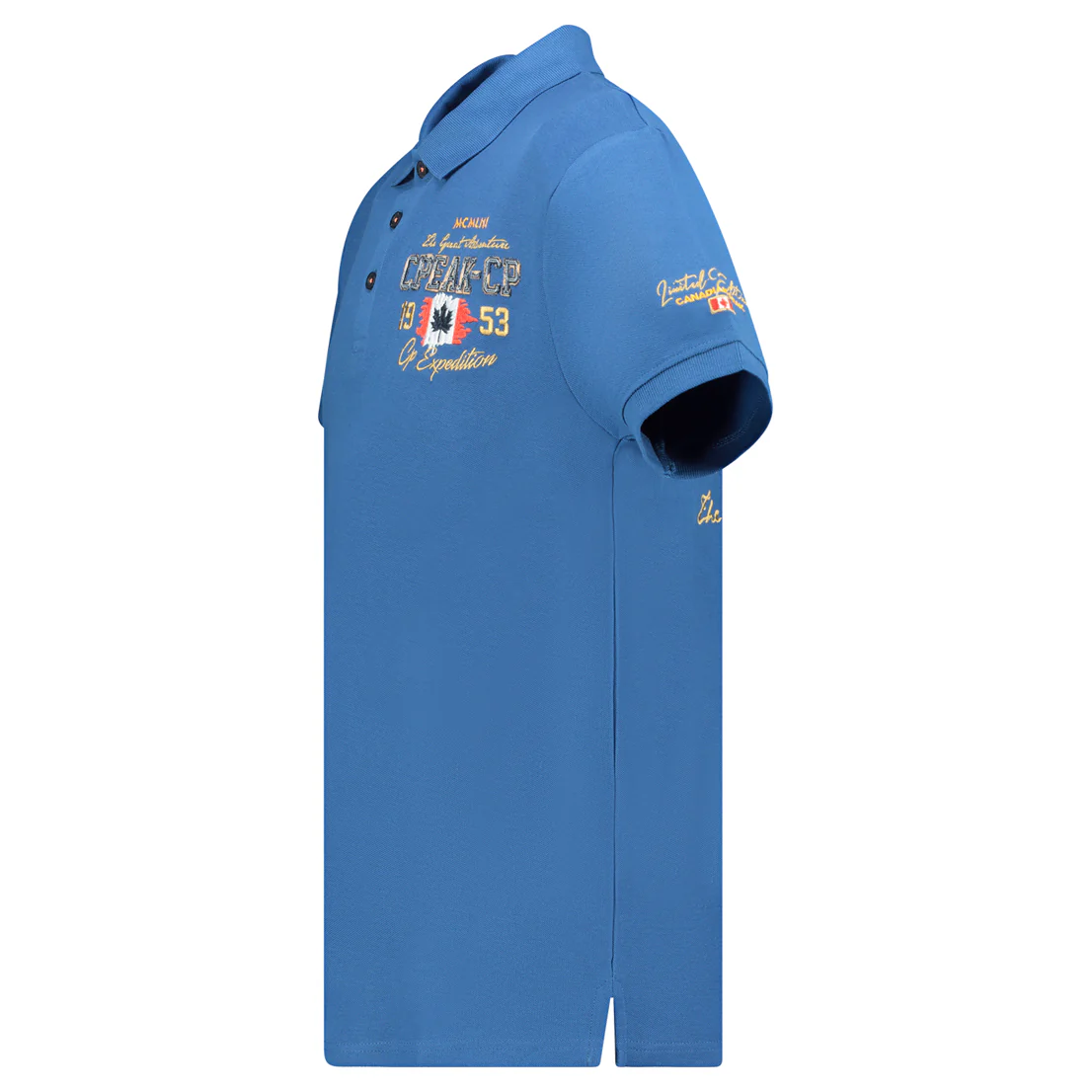 Canadian Peak KAPUCINEAK Homme - Polo Col Boutonné avec Broderies et Impressions Bleu – Image 2