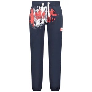Canadian Peak MAPOTEAK Homme - Jogging avec Impressions, Drapeau Canadien et Poches Marine