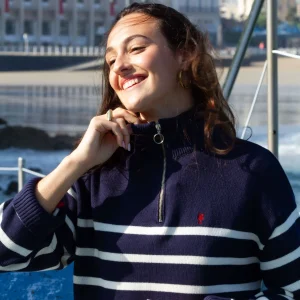 Pull Marin Col Montant « Marine »