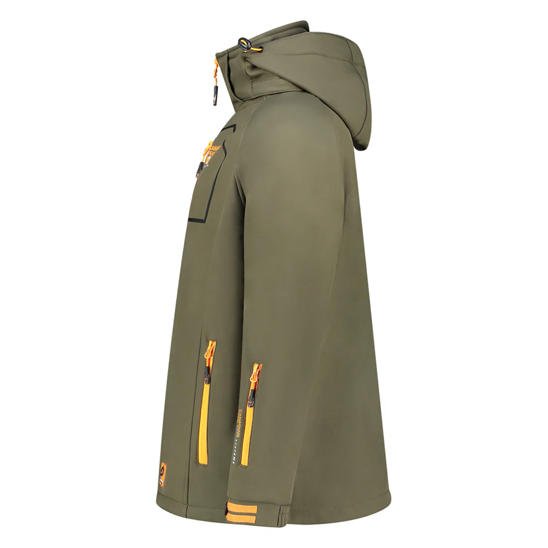 Canadian Peak RIZIEREAK Homme - Veste Softshell avec Capuche Détachable et 2 Poches Zippées Kaki – Image 3