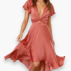 Robe midi fluide pour femme | Chic séduisant