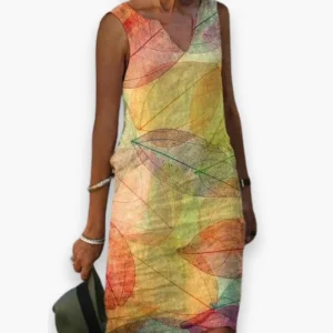 Robe sans manches élégantes pour les dames | Style d'automne