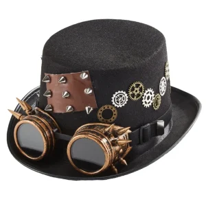 Chapeau Steampunk Haut De Forme Engrenages