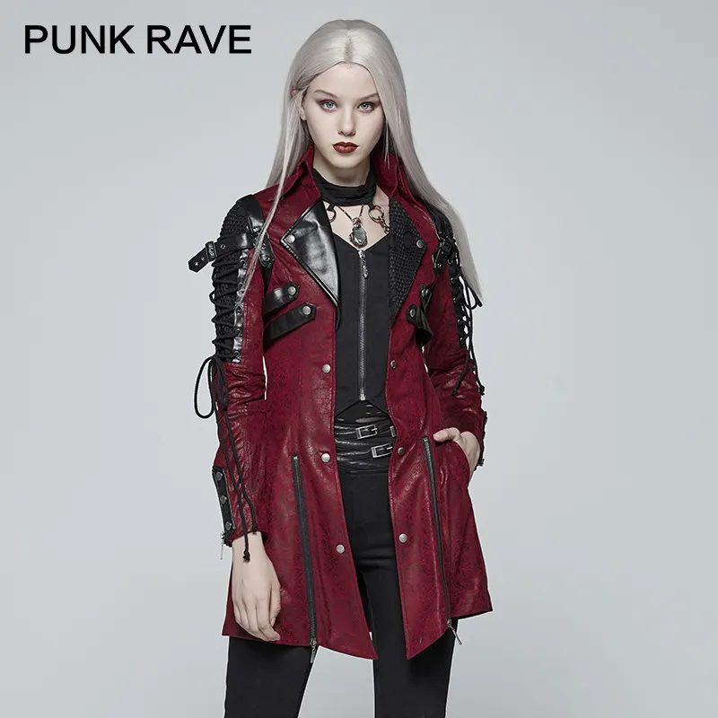 Veste Rouge Gothique PUNK RAVE – Image 2