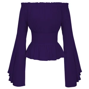 Top Steampunk Blouse Violette Pirate