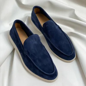 Michel - Mocassins élégants en daim homme