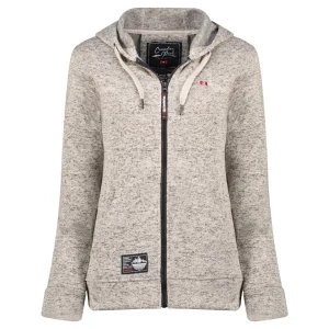 Canadian Peak Talerteak Femme - Polaire Fine Chaude à Zip Automne Hiver Gris Clair