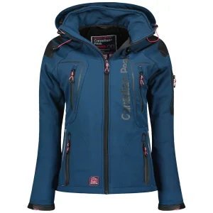 Canadian Peak Tatiana Femme - Veste Softshell Imperméable Outdoor Coupe-Vent Resistant Marine