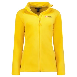 Canadian Peak Tugeak FZ Femme - Polaire Fine Chaude à Zip Automne Hiver MOUTARDE