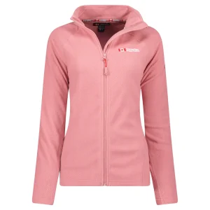 Canadian Peak Tugeak FZ Femme - Polaire Fine Chaude à Zip Automne Hiver ROSE POUDRE