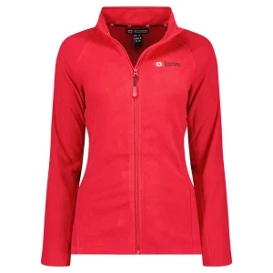 Canadian Peak Tugeak FZ Femme - Polaire Fine Chaude à Zip Automne Hiver ROUGE