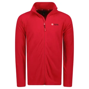 Canadian Peak Tugeak FZ Homme- Polaire Fine Chaude à Zip Automne Hiver ROUGE