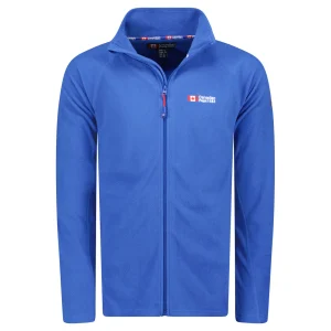 Canadian Peak Tugeak FZ Homme - Polaire Fine Chaude à Zip Automne Hiver BLEU ROYAL