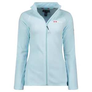 Canadian Peak Tugeak FZ Femme - Polaire Fine Chaude à Zip Automne Hiver BLEU CIEL