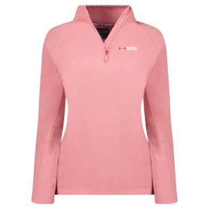 Canadian Peak Tugeak HZ Femme - Polaire Fine Chaude à Zip Automne Hiver ROSE PALE