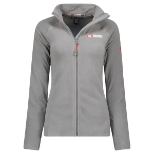 Canadian Peak Tugeak FZ Femme - Polaire Fine Chaude à Zip Automne Hiver GRIS FONCE