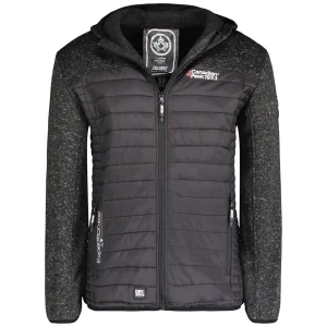 Canadian Peak Uchampion Homme - Polaire Épaisse Chaude à Zip Hiver Doux NOIR