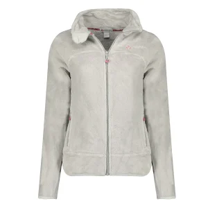 Canadian Peak Udilas Femme - Polaire Fine Chaude à Zip Automne Hiver Printemps GRIS CLAIR