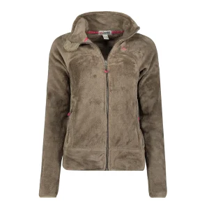 Canadian Peak Udilas Femme - Polaire Fine Chaude à Zip Automne Hiver Printemps TAUPE