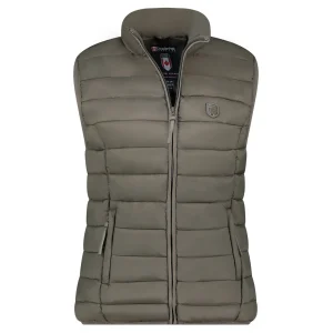 Canadian Peak Vakitaleak Femme - Gilet Matelassé Zip Sans Manche Kaki