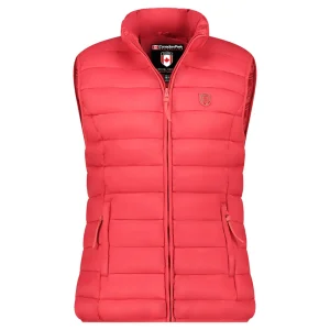 Canadian Peak Vakitaleak Femme - Gilet Matelassé Zip Sans Manche Rouge