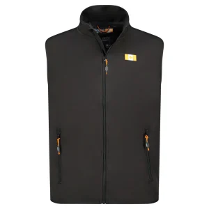 Canadian Peak VESKEAK Homme - Veste Softshell Sans Capuche avec Poches Zip et Drapeau Noir