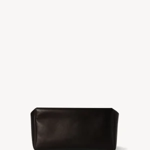 Squared Compact Clutch Bag in Leather