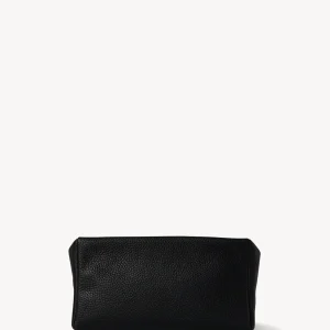 Squared Compact Clutch Bag in Leather