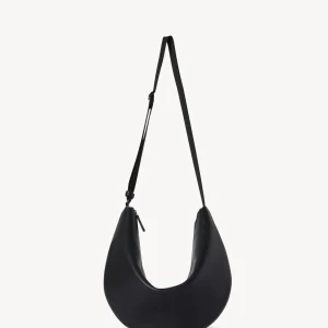 Crossbody Crescent Bag in Leather
