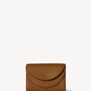 Double Flap Clutch in Leather