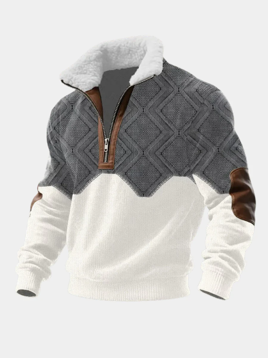 Baptiste – Pull homme polaire à col montant