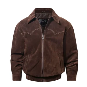 Blouson Aviateur Velours Homme