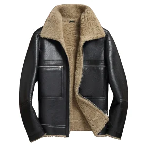 Blouson Bombardier Noir Vintage