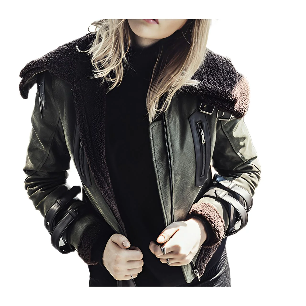 Blouson Aviateur Court Femme – Image 2